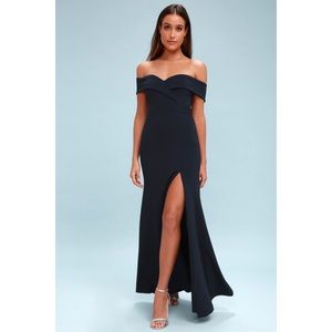 LULAS SONG OF LOVE OFF-THE-SHOULDER MAXI DRESS